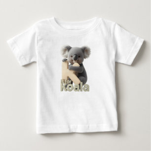 Süßes Koala-Brief K Kinder T-Shirt   Tier Alphabet