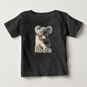 Süßes Koala-Brief K Kinder T-Shirt   Tier Alphabet