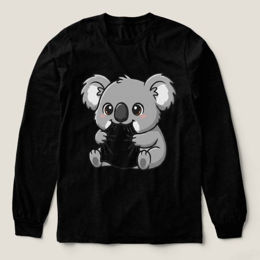 Süßes Koala-Design Tri-Blend Shirt (Design Vorderseite)