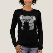 Süßes Koala-Design Tri-Blend Shirt (Vorderseite)