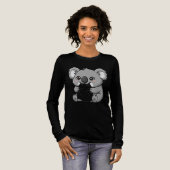 Süßes Koala-Design Tri-Blend Shirt (Volle Vorderseite)