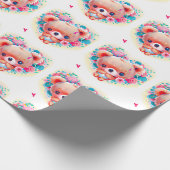 Süßes Koala-Herz Geschenkpapier (Ecke)