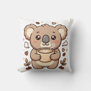 Süßes Koala-Kaffee-Wurfkissen Kissen