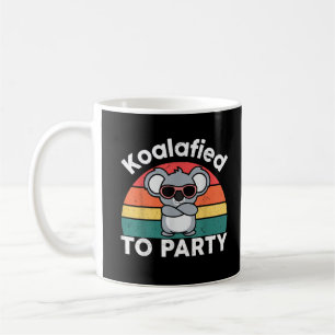 Süßes Koalafied-Party-Lustiges Koala-Design-Gesche Kaffeetasse