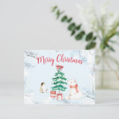 Süßes komplett weißes Weihnachten (Stehend Vorderseite)