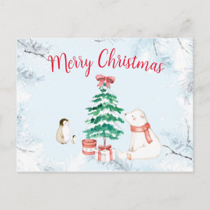 Süßes komplett weißes Weihnachten