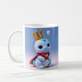 Süßes königliches Maskottchen Kaffeetasse
