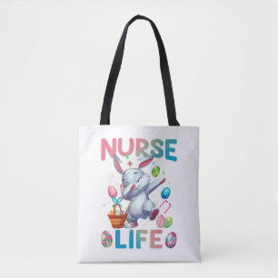 Süßes Krankenpfleger-Leben Dabbing-Osterhase Tasche