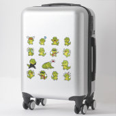 Süßes Krokodil-Emoji-Sticker-Pack Aufkleber (Koffer)
