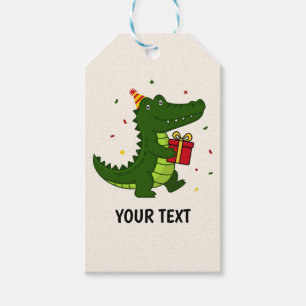 Süßes Krokodil-Geschenk Geschenkanhänger