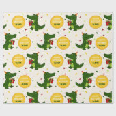 Süßes Krokodil-Geschenk Geschenkpapier (Flach)