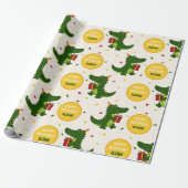 Süßes Krokodil-Geschenk Geschenkpapier (Ungerollt)