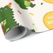 Süßes Krokodil-Geschenk Geschenkpapier (Rolleneckpunkt)