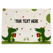 Süßes Krokodil-Geschenk Große Geschenktüte (Vorderseite)