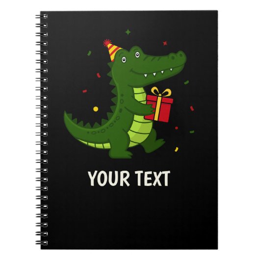 Süßes Krokodil-Geschenk Notizblock (Vorderseite)