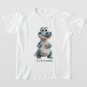 Süßes Krokodil-Kinder-T-Shirt C steht für Krokod T-Shirt