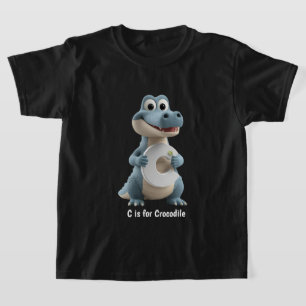 Süßes Krokodil-Kinder-T-Shirt C steht für Krokod T-Shirt