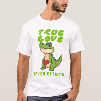 Süßes Krokodil Wahre Liebe stirbt nie T-Shirt