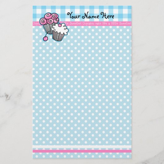 Süßes Kuchen-Briefpapier Briefpapier (Vorderseite)
