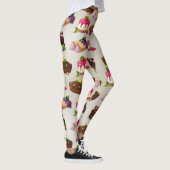 Süßes Kuchen Dessert Muster Leggings (Rechts)