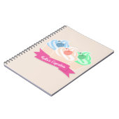 Süßes Kuchen-Trio Notizblock (Linke Seite)