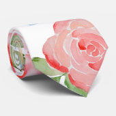 Süßes Kuchen und Rose in Aquarell Krawatte (Gerollt)