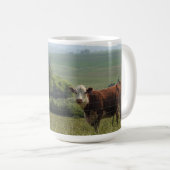 Süßes Kuh auf dem Feld Kaffeetasse (VorderseiteRechts)