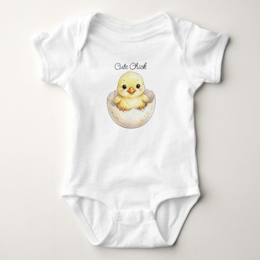 Süßes Küken Baby Strampler (Vorderseite)