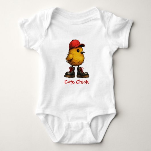 Süßes Küken Baby Strampler (Vorderseite)