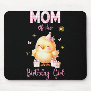 Süßes Küken Geburtstagsmädchen Bauernhof Erste Par Mousepad