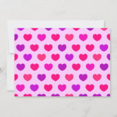 Süßes Küken in Liebe mit Botschaft, Einladung (Rückseite)