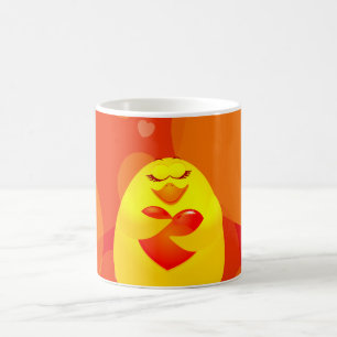 Süßes Küken in Liebe, Tasse