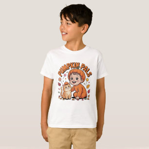 Süßes Kürbis-Freunde-Kinder-Halloween-Herbst-T-Shi T-Shirt