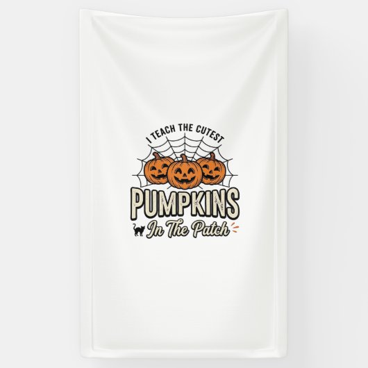 Süßes Kürbis-Lehrer-Halloween-Design_1 Banner (Vertikal)
