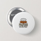 Süßes Kürbis-Lehrer-Halloween-Design_1 Button (Vorne & Hinten)