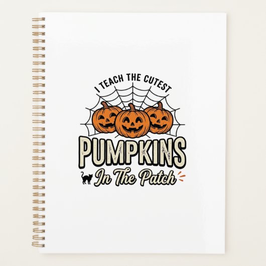 Süßes Kürbis-Lehrer-Halloween-Design_1 Planer (Vorderseite)