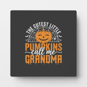 Süßes Kürbis-Oma-Halloween-Design_1 Fotoplatte