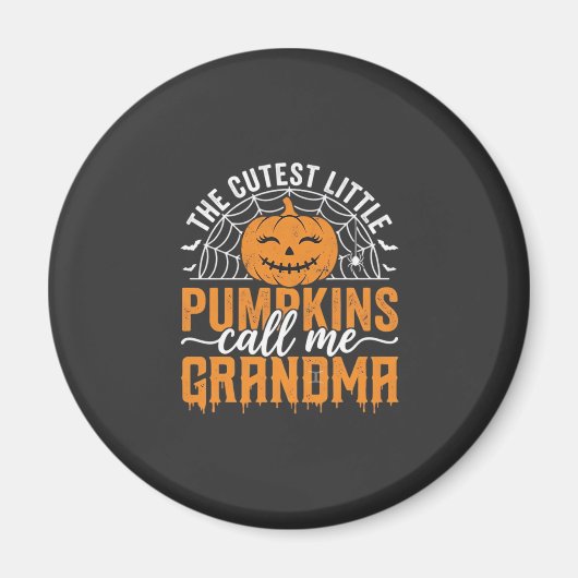 Süßes Kürbis-Oma-Halloween-Design_1 Magnet (Vorne)