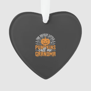 Süßes Kürbis-Oma-Halloween-Design_1 Ornament