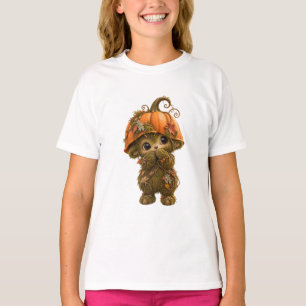 Süßes Kürbis-Waldtier-Plüschspielzeug – Herbst T-Shirt