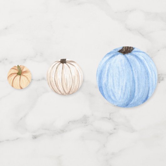 Süßes Kürbisbaby-Dusche Konfetti (Vorderseiten)