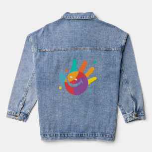 Süßes Lächeln Handabdruck Kinder & Jugend Denim J Jeansjacke