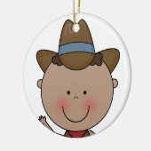 Süßes lächelndes keramik ornament (Links)