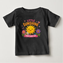 Süßes lächelndes Sonnen- und Blumen-Grafik-T-Shirt