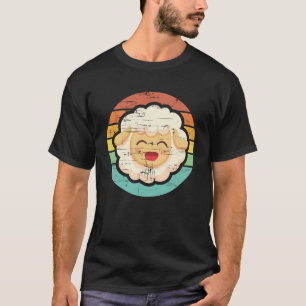 Süßes Lachendes Schaf Meeh Vintage Lamm T-Shirt