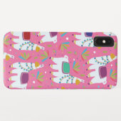Süßes Lama-Muster Case-Mate iPhone Hülle (Rückseite (Horizontal))