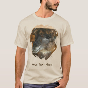 Süßes Lama Personalisiertes Tier T-Shirt