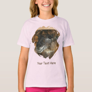 Süßes Lama Personalisiertes Tier T-Shirt