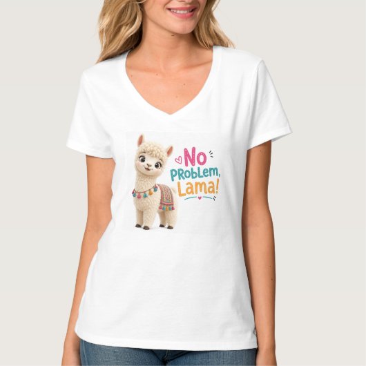 Süßes Lama T-Shirt (Vorderseite)