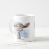 Süßes Lamm Cartoon Kaffeetasse (Vorderseite Links)